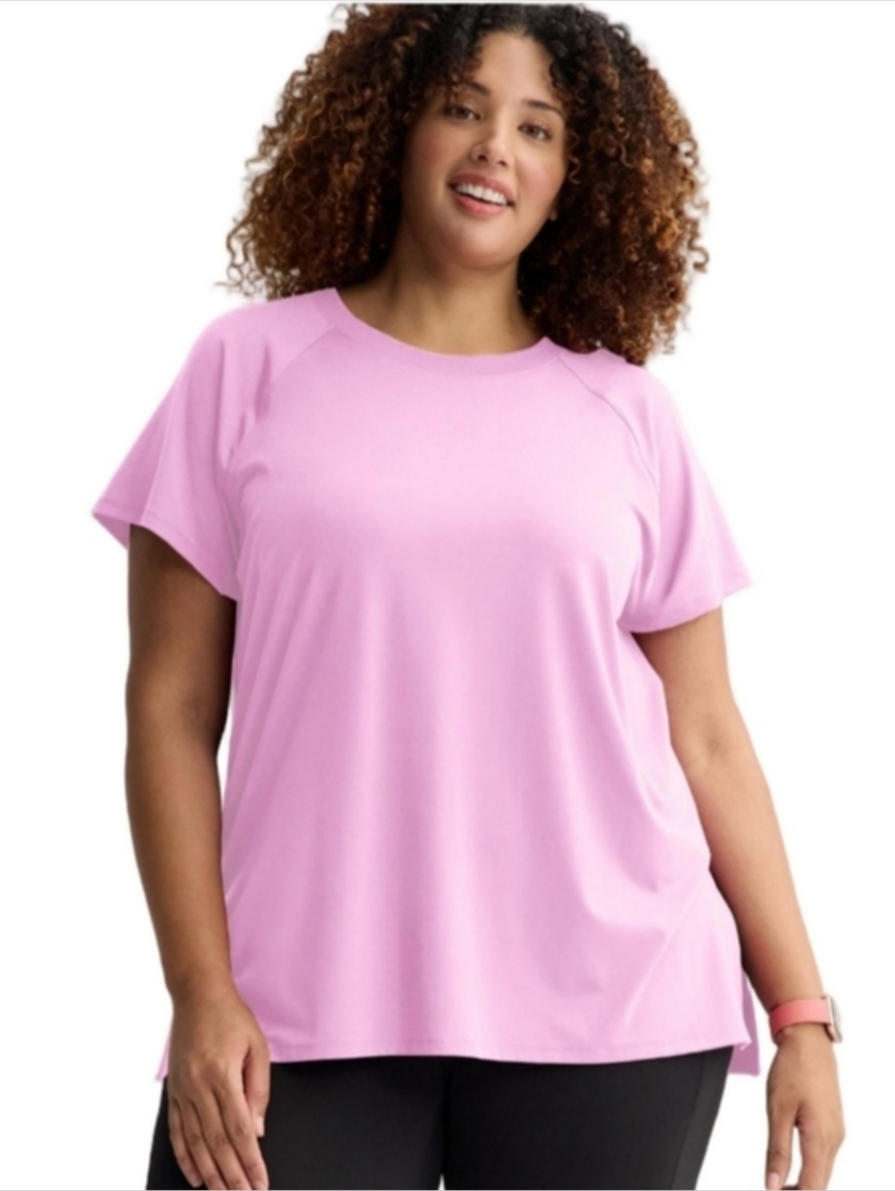 Tek Gear Short Sleeve Tunic Tee Entourage Pink Size XXL